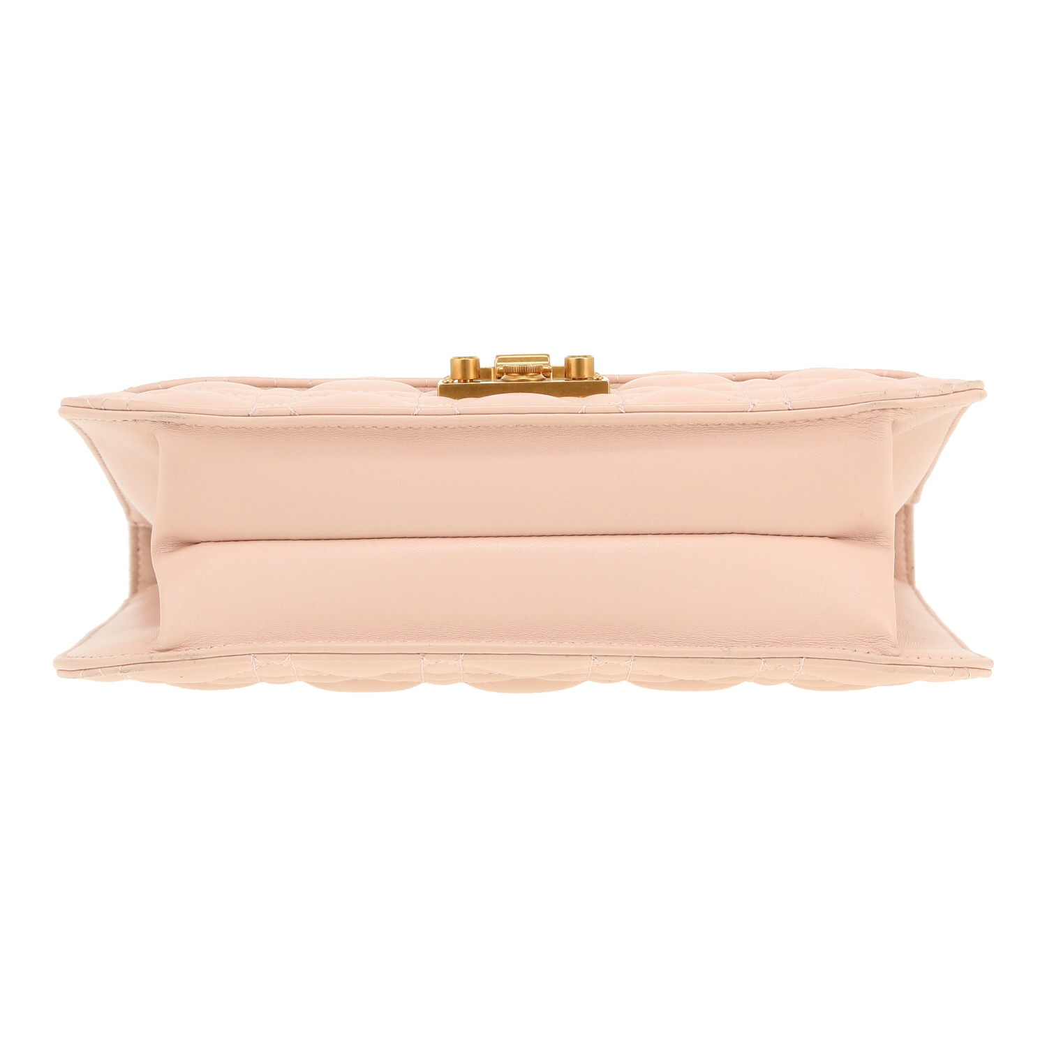 Sac bandoulière Dior  Dioraddict en cuir cannage rose - Detail D1