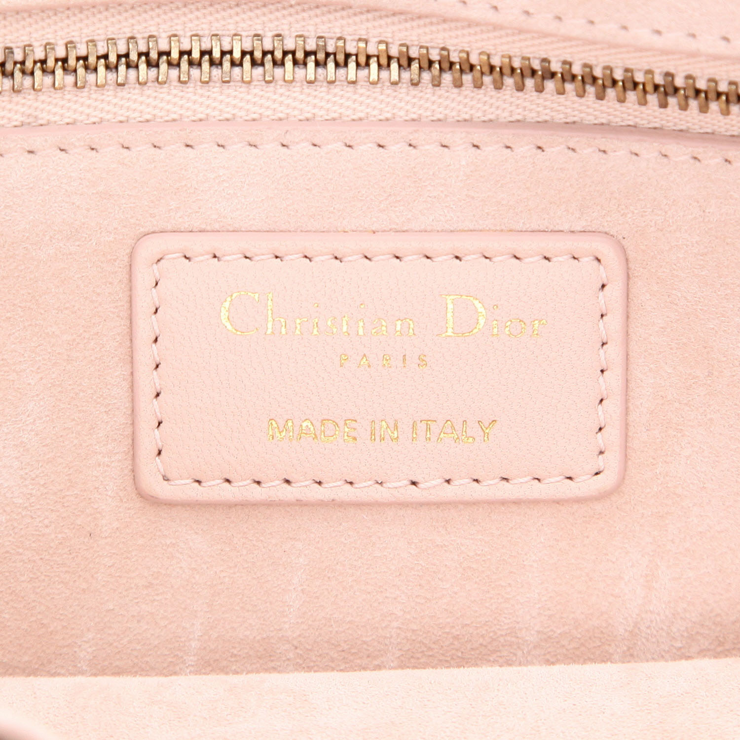 Borsa a tracolla Dior  Dioraddict in pelle cannage rosa - Detail D2
