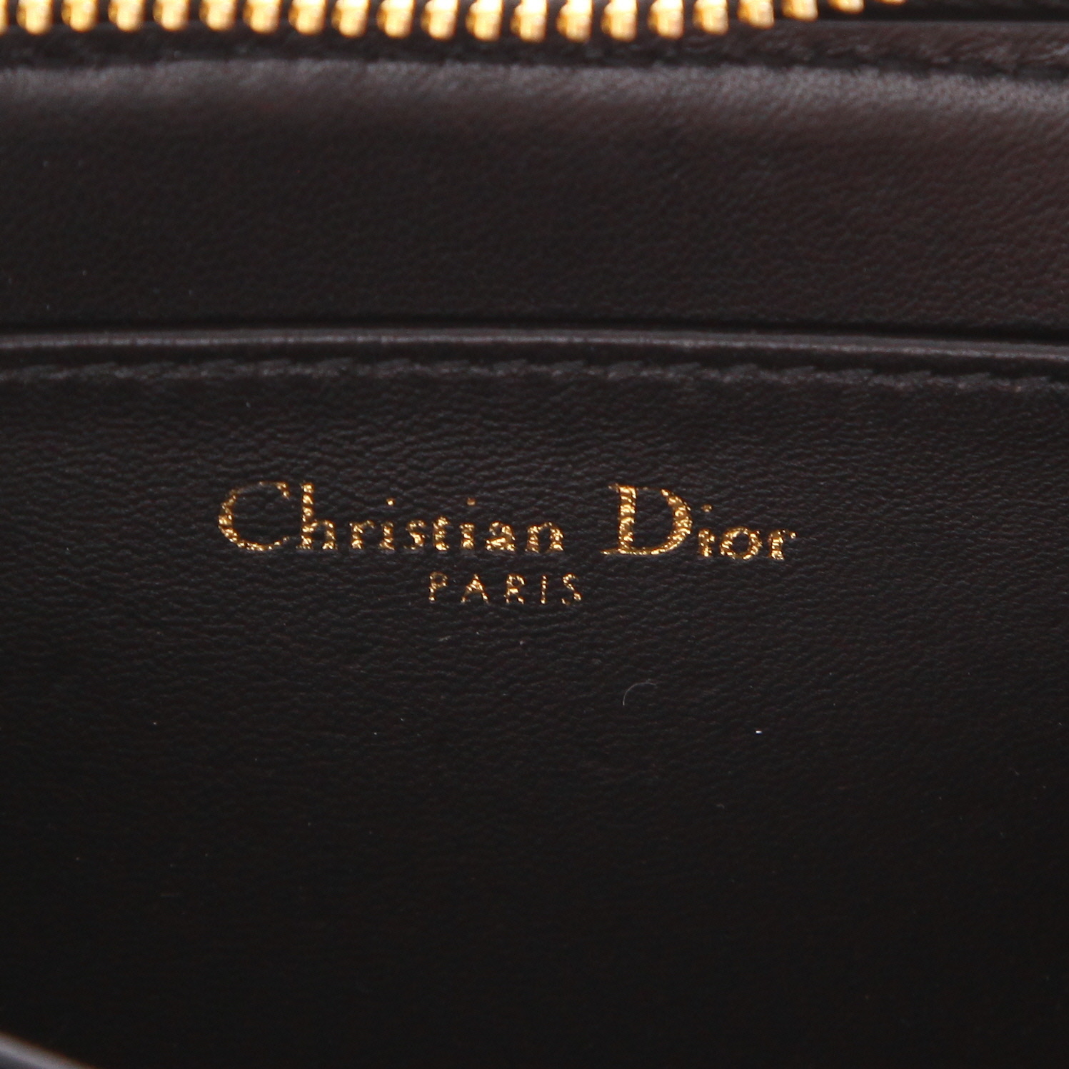 Dior  Caro mini  shoulder bag  in black leather cannage - Detail D2