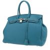 Sac à main Hermès  Birkin 35 cm en cuir togo bleu-jean - 00pp thumbnail