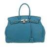 Sac à main Hermès  Birkin 35 cm en cuir togo bleu-jean - 360 thumbnail