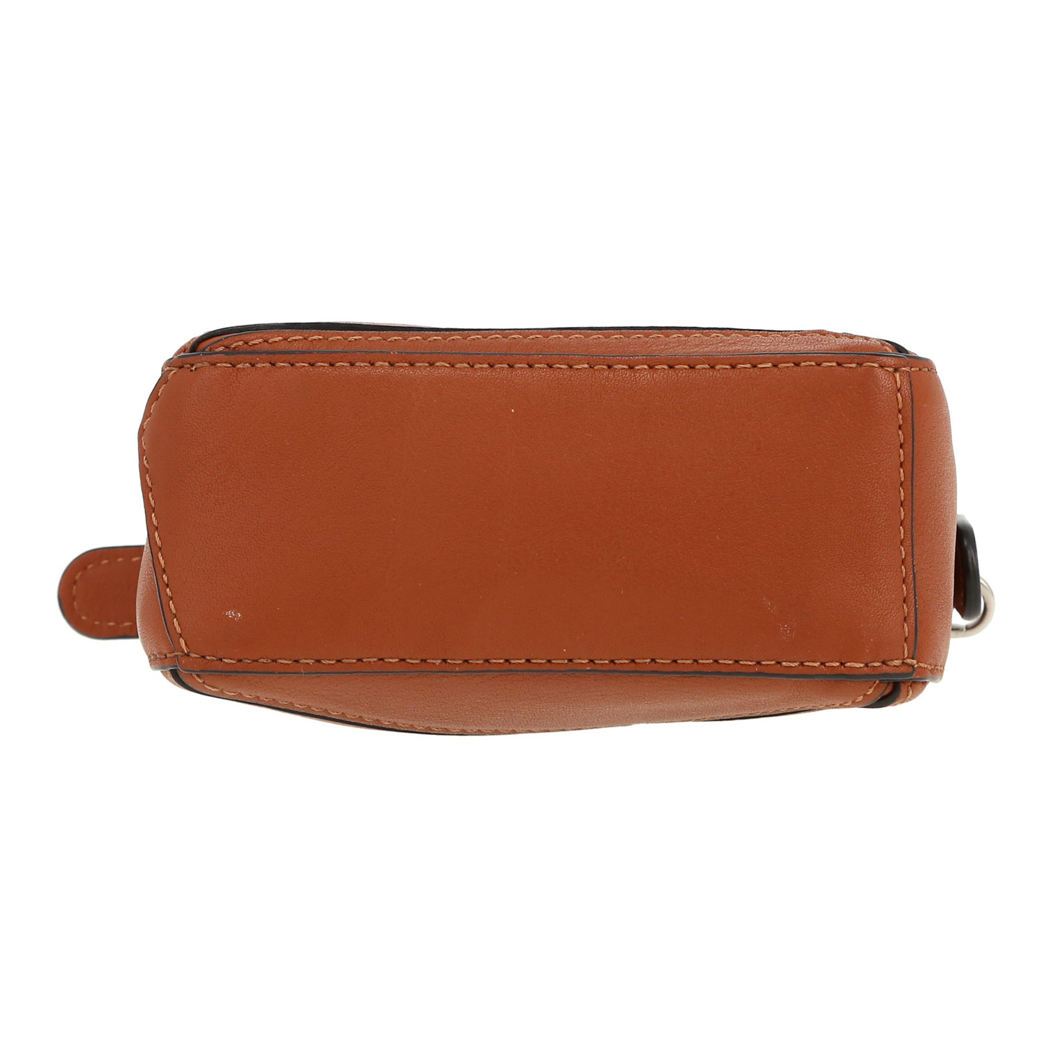 Loewe Puzzle super mini shoulder bag in brown leather - Detail D1