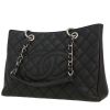 Borsa Chanel  Shopping GST in pelle martellata e trapuntata nera - 00pp thumbnail