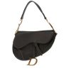 Dior  Saddle handbag  in black grained leather - 00pp thumbnail