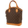 Bolso de mano Louis Vuitton  Lockit en lona Monogram marrón y cuero natural - 00pp thumbnail