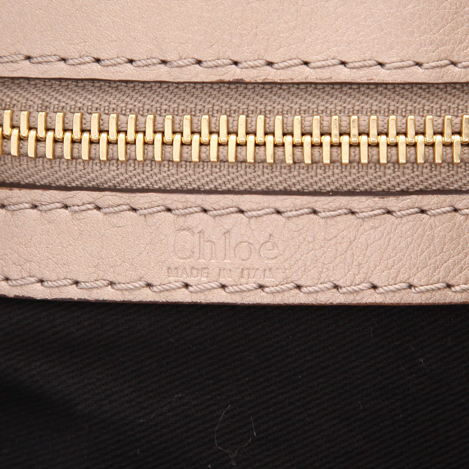 Chloé  Bay handbag  in black leather - Detail D2