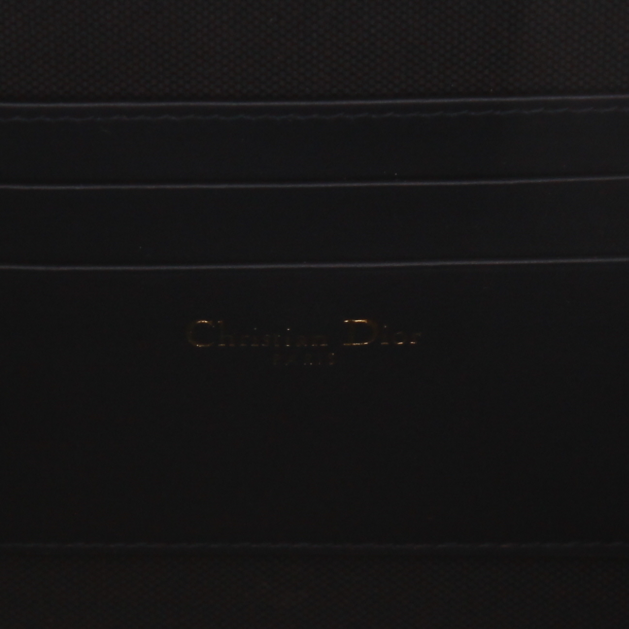 Bolso bandolera Dior  Box 30 Montaigne en lona Monogram Oblique azul marino y cuero azul marino - Detail D2