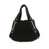 Bolso de mano Gucci   en tejido "sûpreme GG" negro y cuero negro - Detail D4 thumbnail