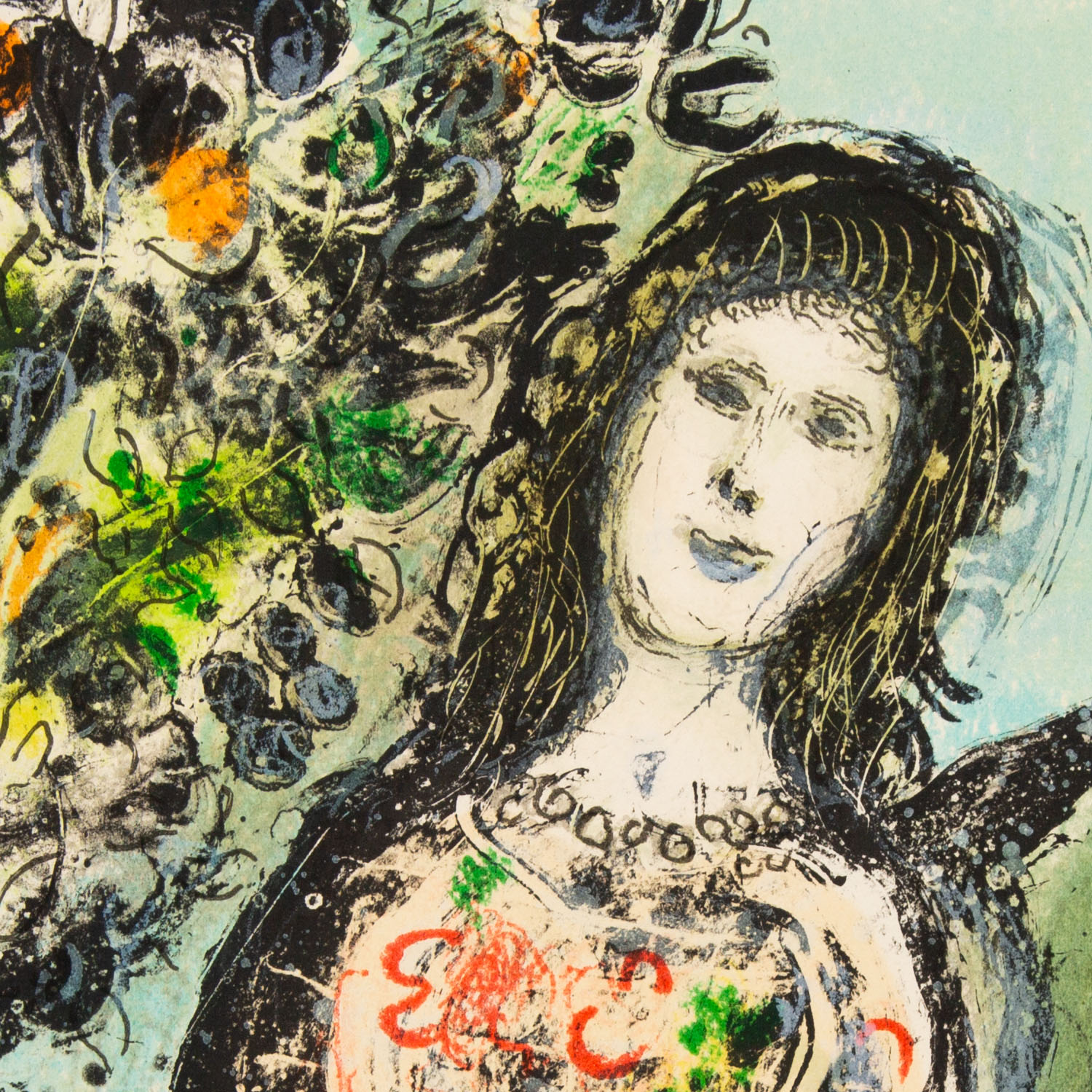Marc Chagall (1887-1985), L'Oranger - 1975 - Detail D2
