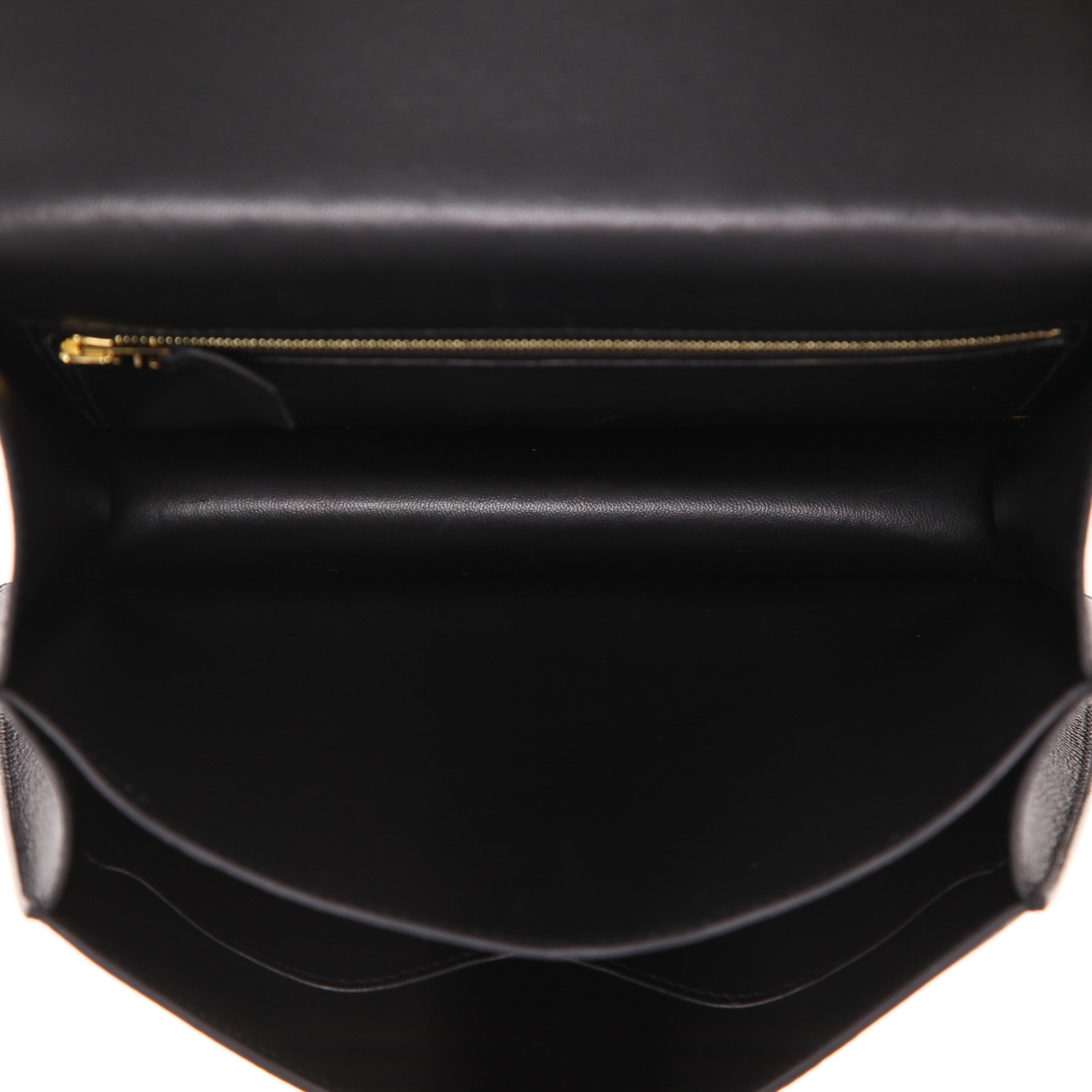 Sac à main Hermès  Constance en cuir epsom noir - Detail D3