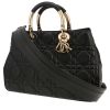 Bolso de mano Dior  Lady 95.22 en cuero cannage negro - 00pp thumbnail