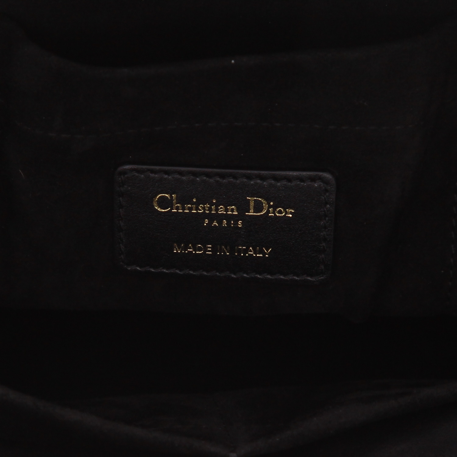 Dior Lady 95.22 handbag in black leather cannage - Detail D2