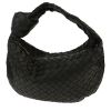 Borsa Bottega Veneta  Jodie in pelle intrecciata nera - 00pp thumbnail