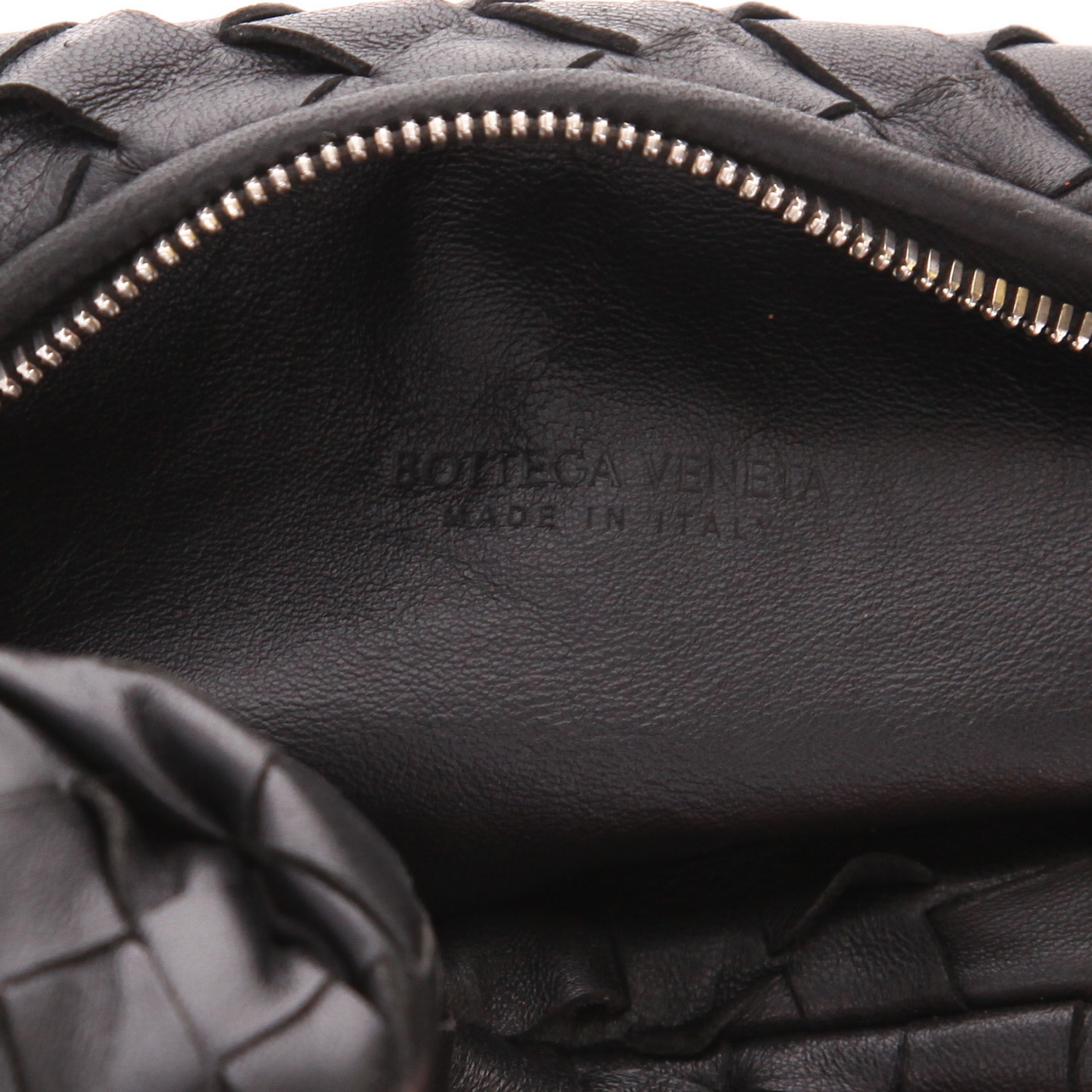 Sac à main Bottega Veneta  Jodie en cuir intrecciato noir - Detail D2