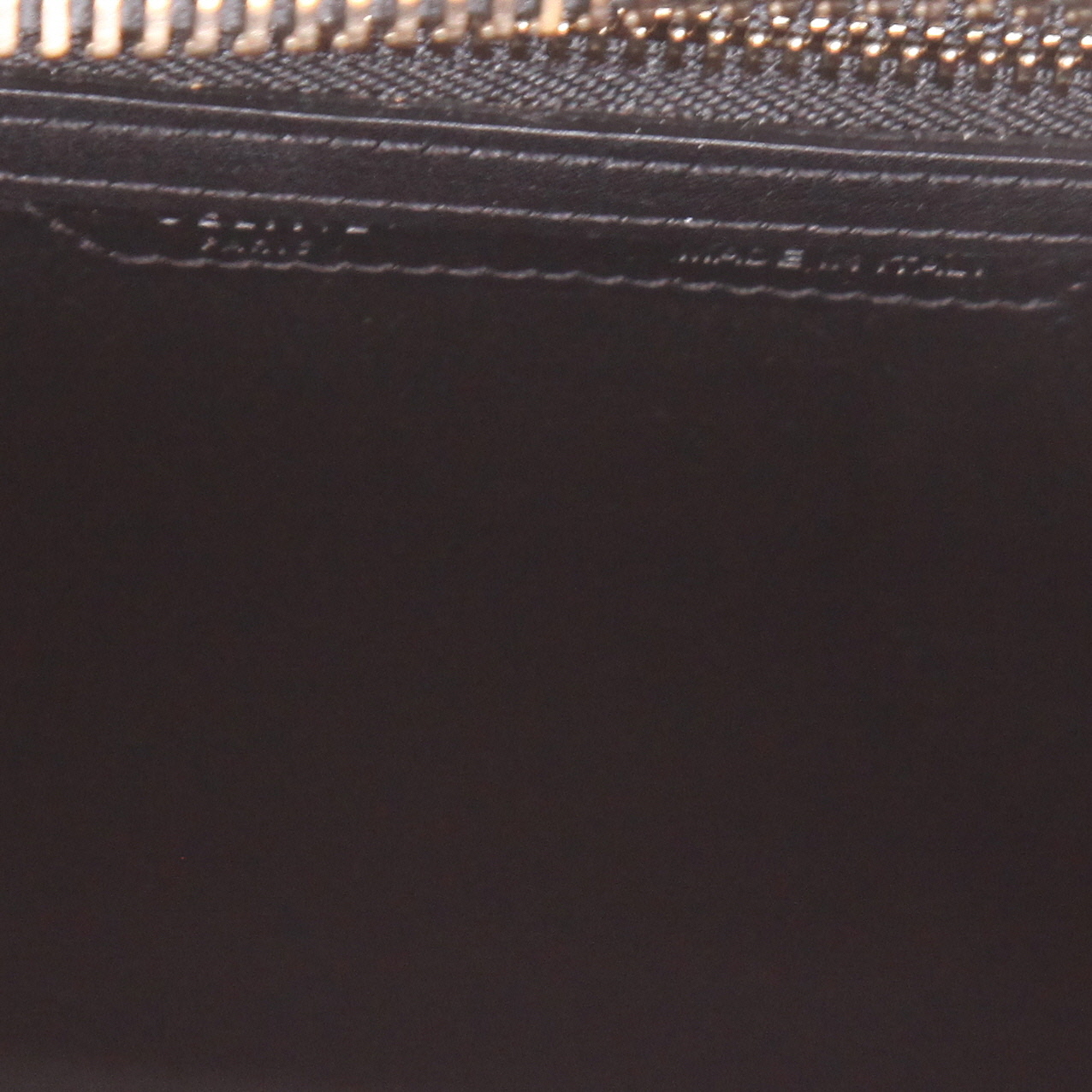 Borsa Celine  Luggage Micro in tela beige e rossa e pelle nera - Detail D2