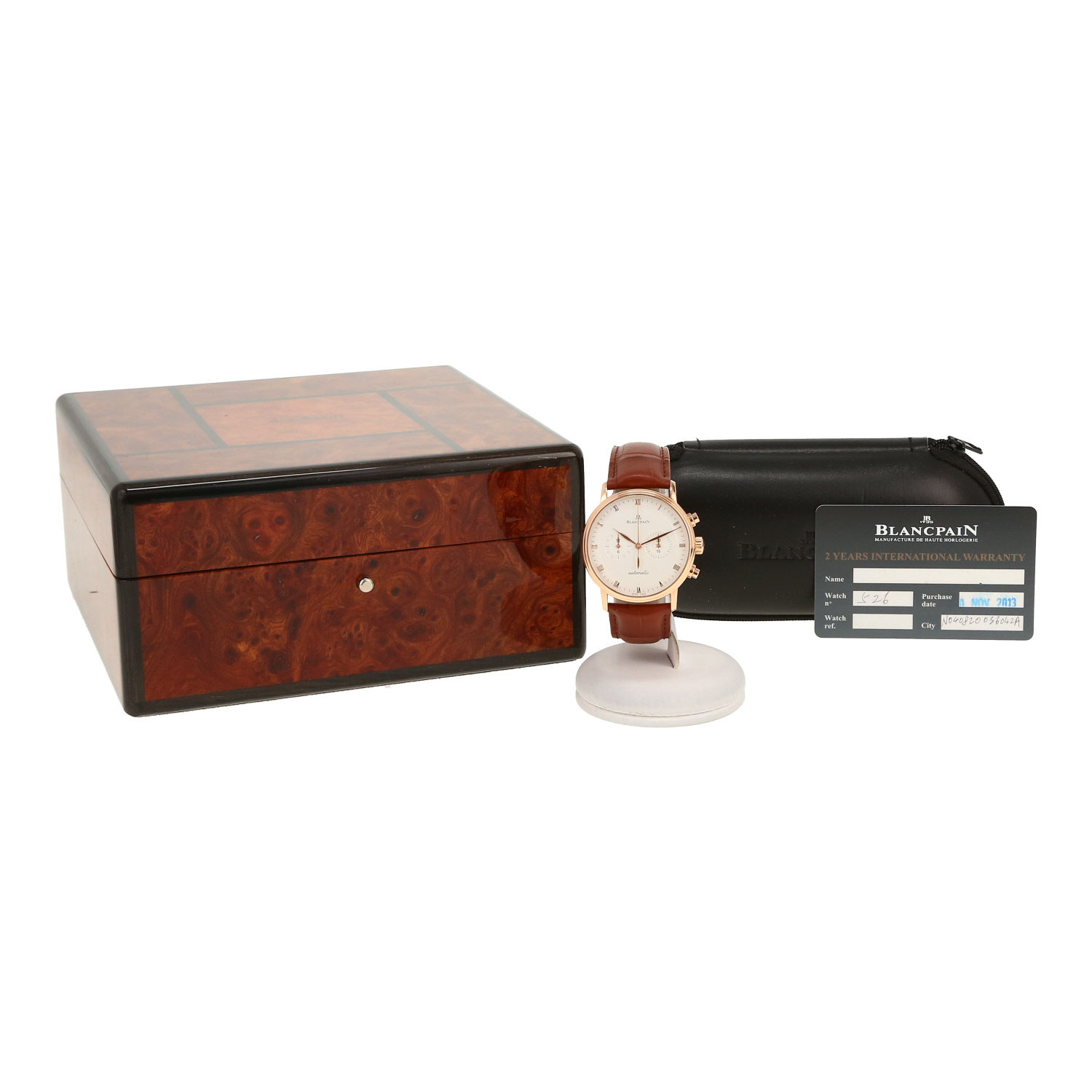 Montre Blancpain Villeret Chronograph en or rose Ref: Blancpain - 4082  Vers 2013