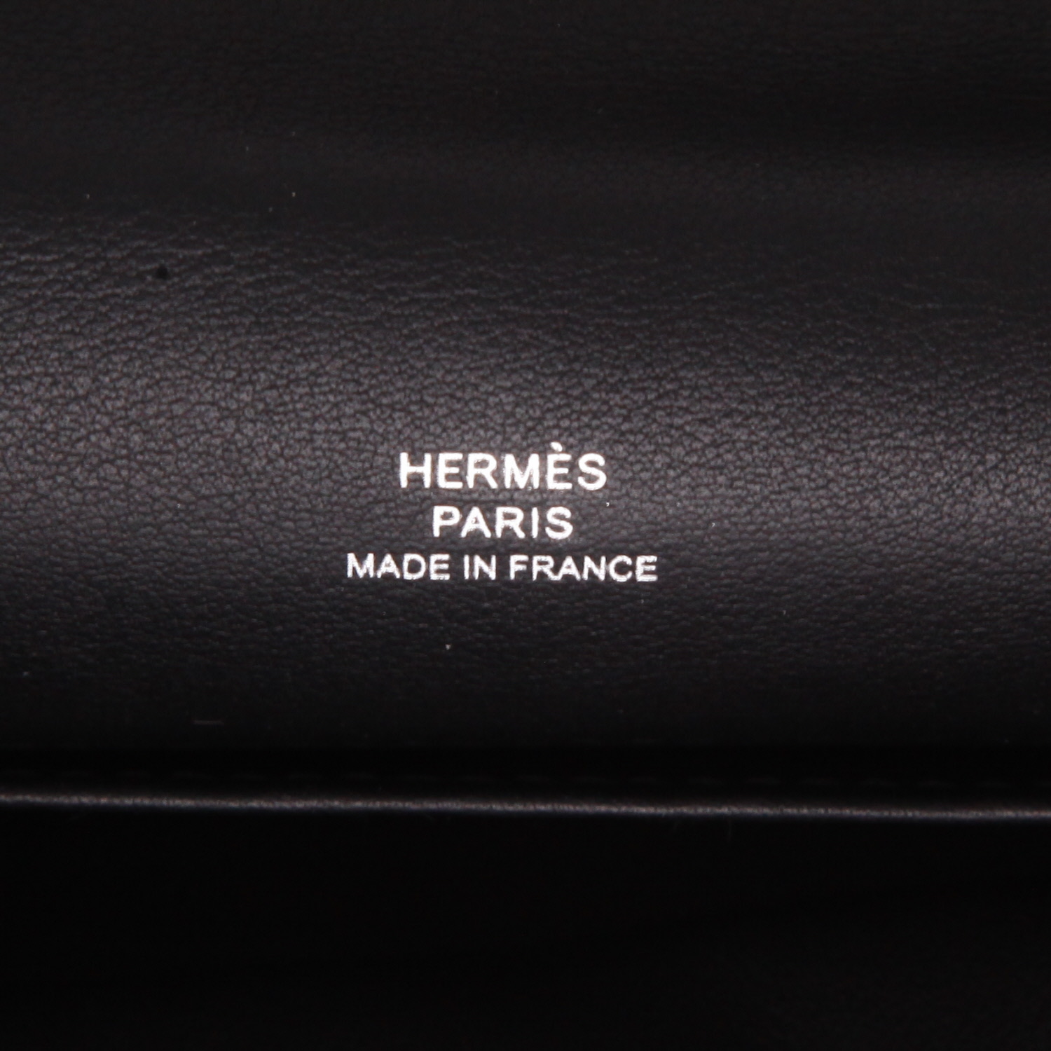 Hermès  Kelly - Clutch pouch  in black Swift leather - Detail D2