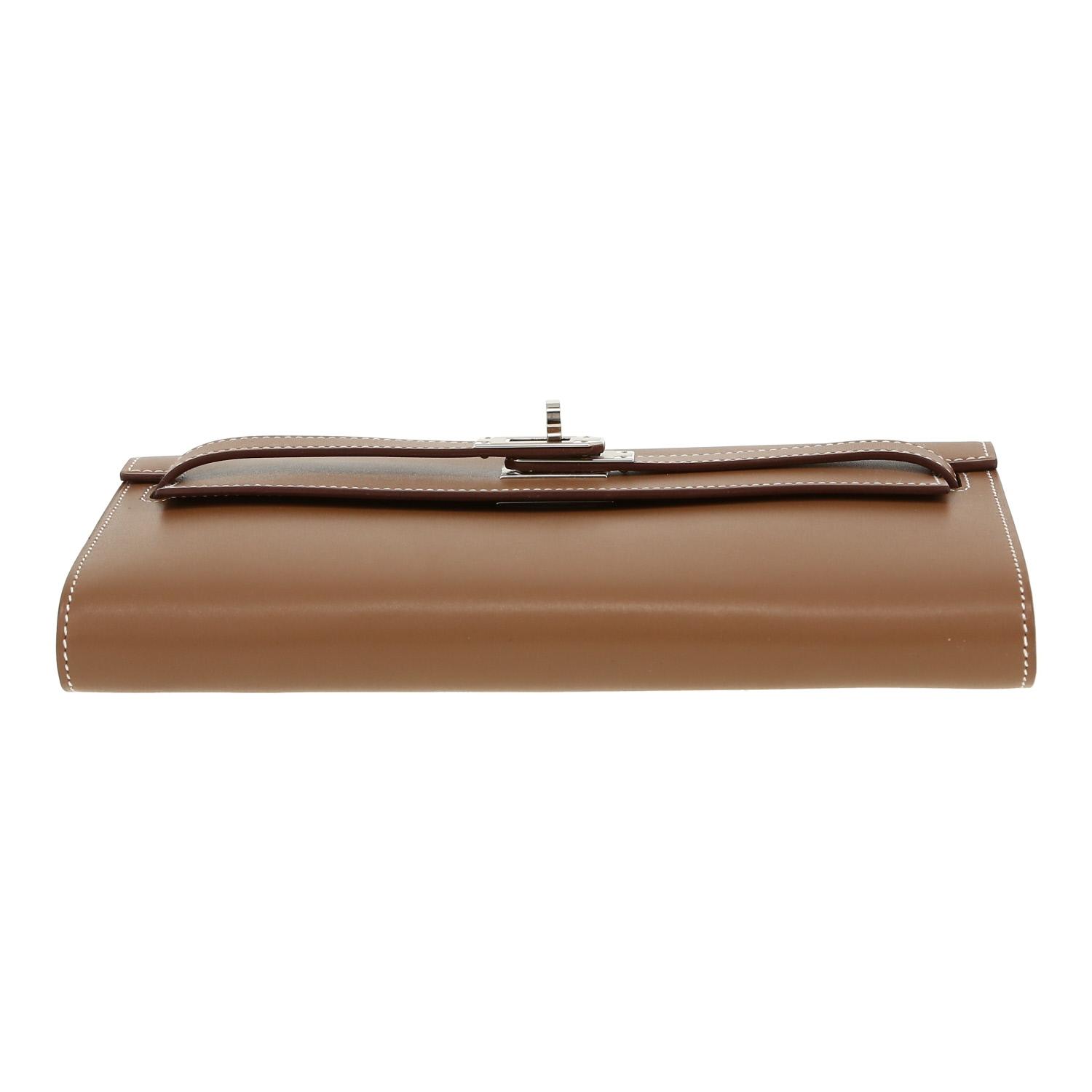 Hermès  Kelly To Go handbag/clutch  in etoupe Tadelakt leather - Detail D1