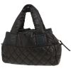 Borsa Chanel  Coco Cocoon modello piccolo  in tela trapuntata nera e pelle nera - 00pp thumbnail
