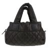 Chanel  Coco Cocoon small model  handbag  in black quilted canvas  and black leather - Detail D4 thumbnail