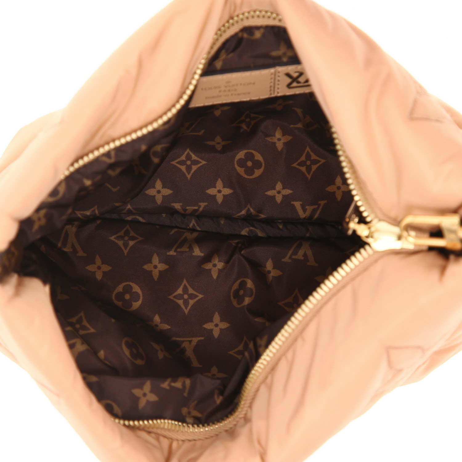 Louis Vuitton  Multi-Pochette shoulder bag  in khaki and beige canvas  and brown monogram canvas - Detail D4