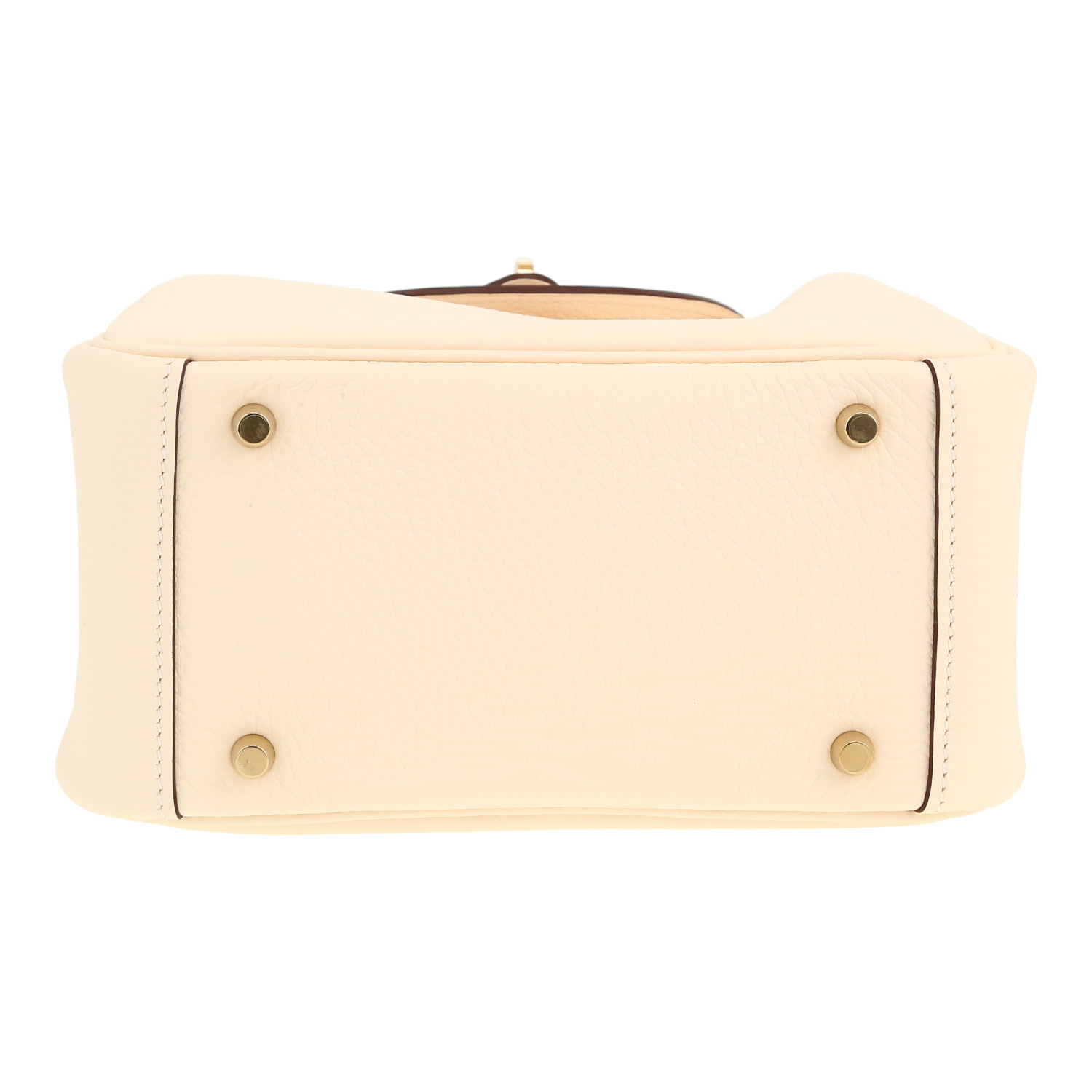 Sac bandoulière Hermès  Lindy mini  en cuir togo Nata - Detail D1