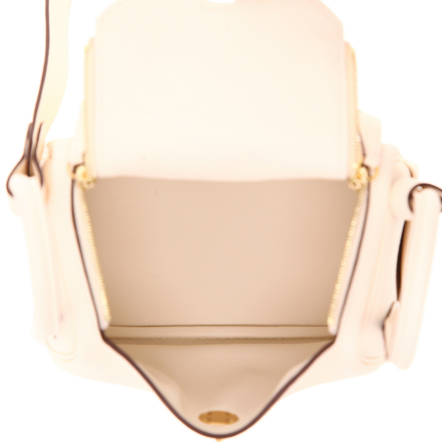 Bolso bandolera Hermès  Lindy mini  en cuero togo Nata - Detail D3