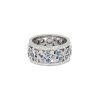 Bague Tiffany & Co Cobblestone en platine, diamants et saphirs - 00pp thumbnail