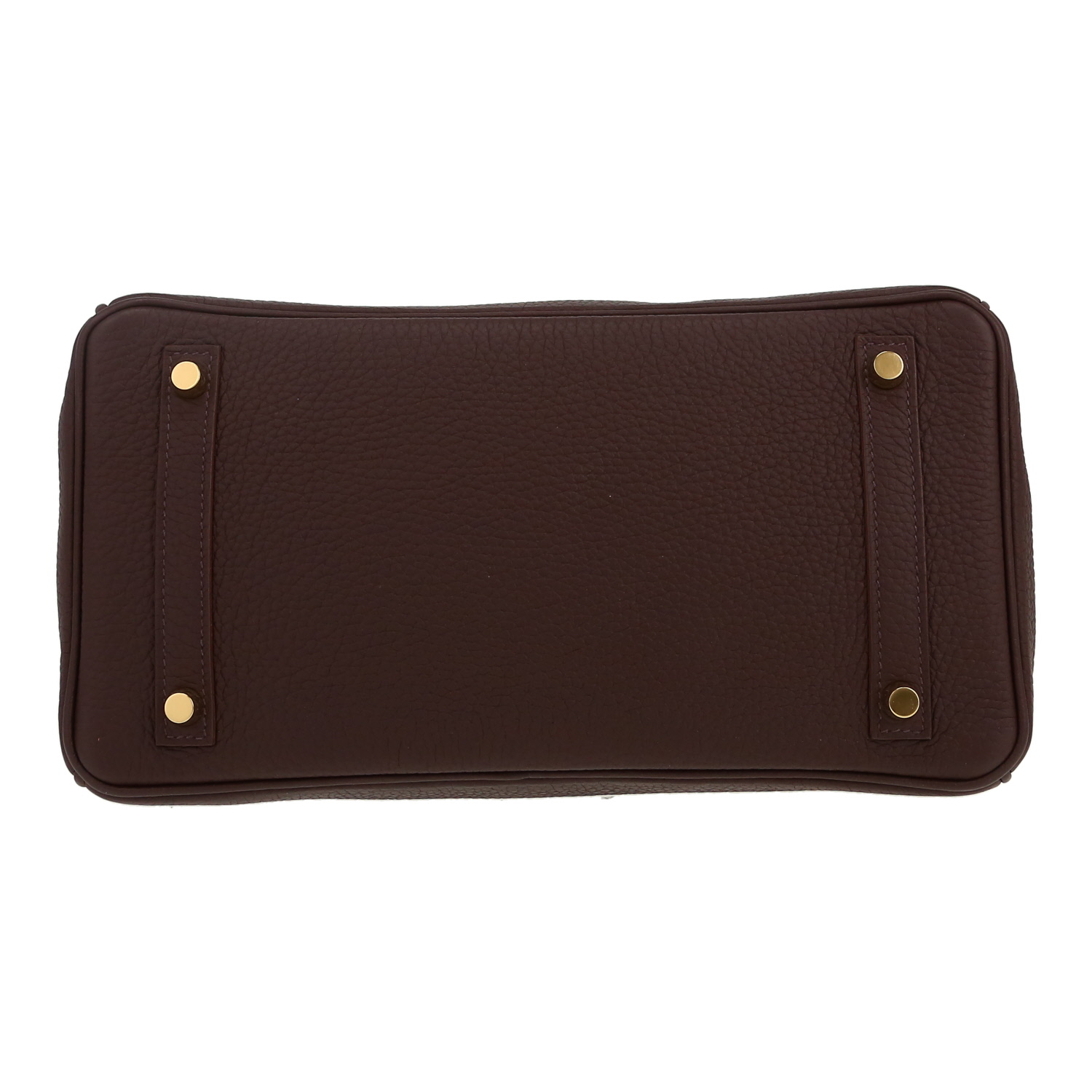 Sac à main Hermès  Birkin 30 cm en cuir togo Rouge Sellier et rouge Vif - Detail D1