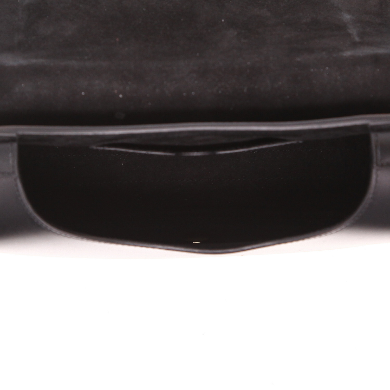 Sac bandoulière Dior  Bobby en cuir lisse noir - Detail D3