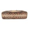 Dior  Lady Dior handbag  in brown and beige python - Detail D1 thumbnail