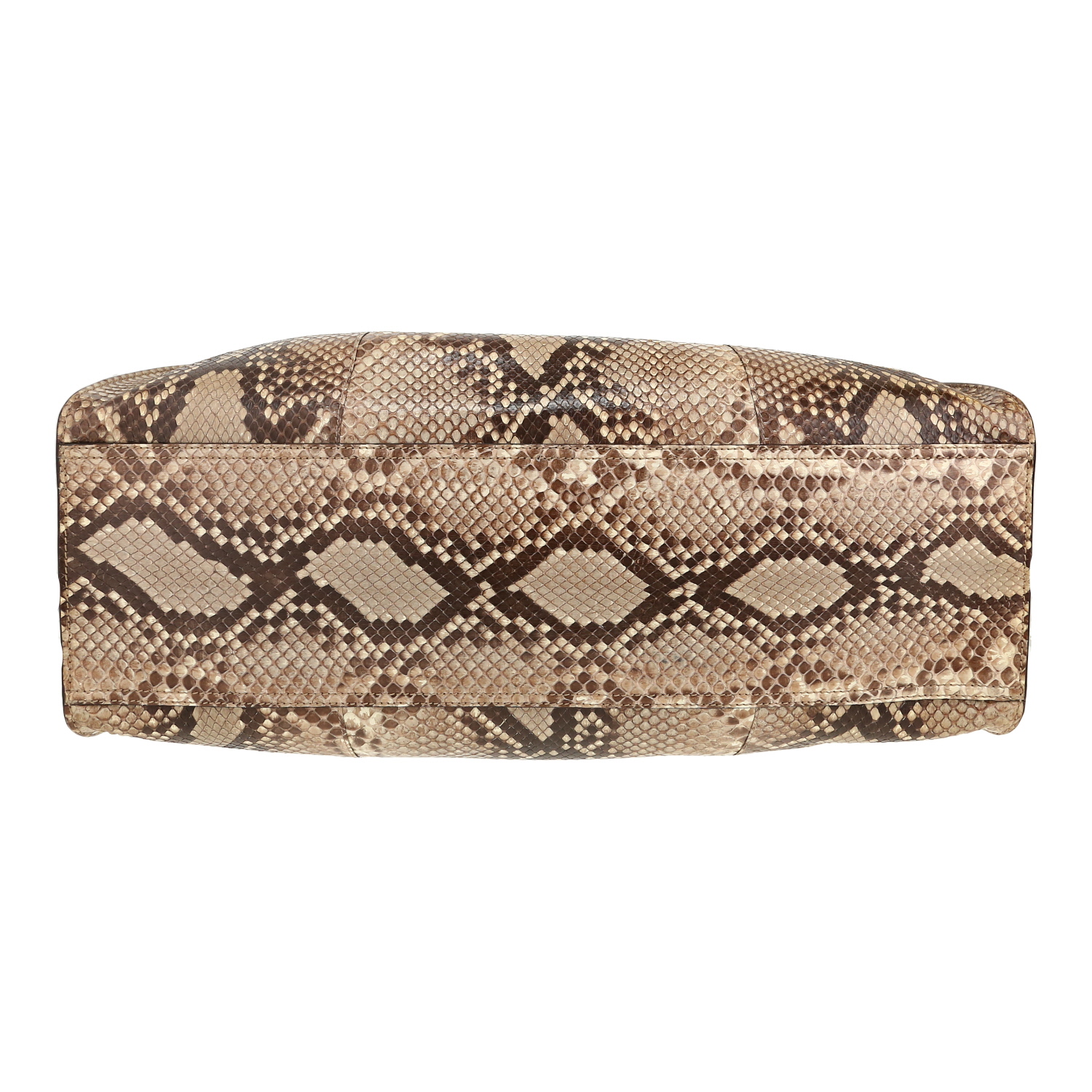 Gucci Jackie shopping bag in beige python - Detail D1