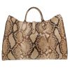 Gucci  Jackie shopping bag  in beige python - Detail D4 thumbnail