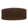 Louis Vuitton  Deauville handbag  in brown monogram canvas  and natural leather - Detail D1 thumbnail