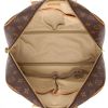 Louis Vuitton  Deauville handbag  in brown monogram canvas  and natural leather - Detail D2 thumbnail