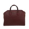 Bolso de mano Givenchy  Antigona modelo mediano  en avestruz color burdeos - Detail D4 thumbnail