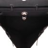 Hermès  Herbag handbag  in black canvas  and black leather - Detail D3 thumbnail