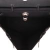 Sac à main Hermès  Herbag en toile noire et cuir noir - Detail D3 thumbnail