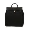 Hermès  Herbag handbag  in black canvas  and black leather - Detail D4 thumbnail