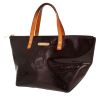 Bolso de mano Louis Vuitton  Bellevue modelo pequeño  en charol Monogram color burdeos y cuero natural - 00pp thumbnail