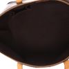 Bolso de mano Louis Vuitton  Bellevue modelo pequeño  en charol Monogram color burdeos y cuero natural - Detail D3 thumbnail