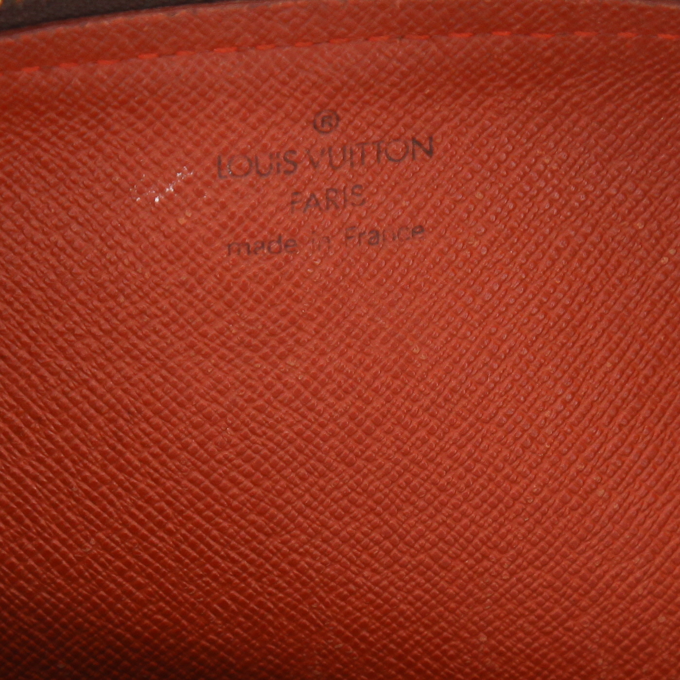 Borsa Louis Vuitton  Papillon in tela a scacchi ebana e pelle marrone - Detail D2
