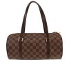Sac à main Louis Vuitton  Papillon en toile damier ébène et cuir marron - Detail D4 thumbnail
