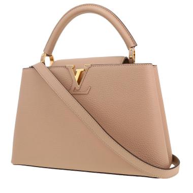 Borsa Louis Vuitton  Capucines modello medio  in pelle martellata beige