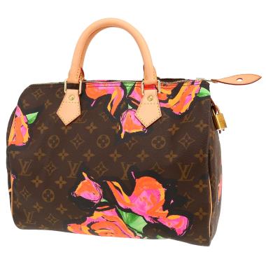 Borsa Louis Vuitton  Speedy 30 in tela monogram marrone e pelle naturale