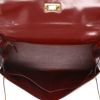 Hermès  Kelly 32 cm handbag  in red, navy blue and burgundy box leather - Detail D3 thumbnail