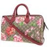 Bolso de mano Gucci   en lona monogram beige y cuero rosa - 00pp thumbnail