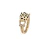 Cartier Panthère ring in yellow gold, lacquer and tsavorites - 00pp thumbnail