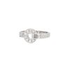 Twisted Bulgari Bulgari Bulgari ring in white gold and diamonds - 00pp thumbnail
