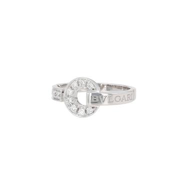 Bague tournant Bulgari Bulgari Bulgari en or blanc et diamants